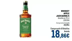 Makro Jack daniel's - whiskey apple oferta