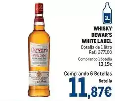 Makro Dewar's - whisky white label oferta