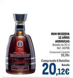 Makro Arehucas - ron reserva 12 anos oferta