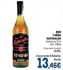 Makro Matusalem - ron 7 años oferta