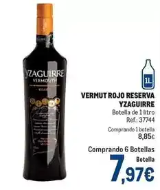 Makro Yzaguirre - vermut rojo reserva oferta