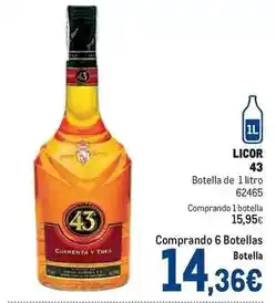 Makro Licor 43 - botella de 1 litro oferta