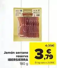 Carrefour Market Serrano - jamon reserva oferta