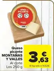 Carrefour Market Valles - queso picante oferta