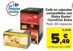 Carrefour Market Carrefour - cafe en capsulas compatibles con dolce gusto oferta