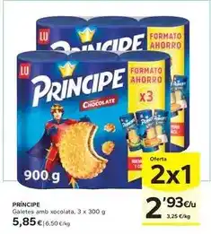 Caprabo Príncipe - galetes amb xocolata oferta