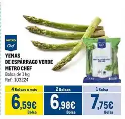 Makro Chef select - yemas de esparrago verde oferta