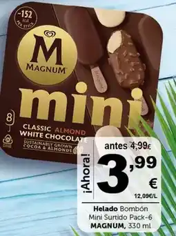Masymas Magnum - helado bombon mini surtido pack-6 oferta