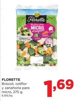 Alimerka Florette - brócoli/ coliflor y zanahoria para micro oferta
