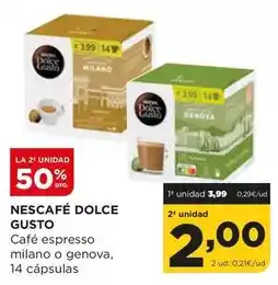 Alimerka Nescafé - dolce gusto café espresso milano o genova oferta