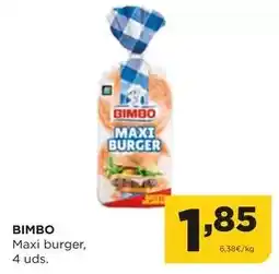 Alimerka Bimbo - maxi burger oferta
