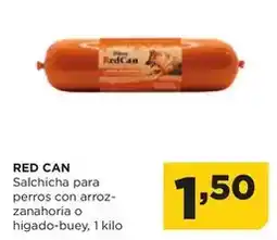 Alimerka Red can - salchicha para perros con arroz zanahoria o higado buey oferta