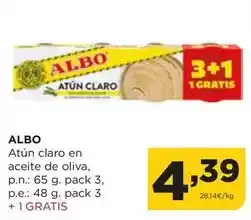 Alimerka Albo - atun claro en aceite de oliva oferta