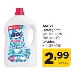 Alimerka Asevi - detergente líquido puro frescor, 40 lavados oferta