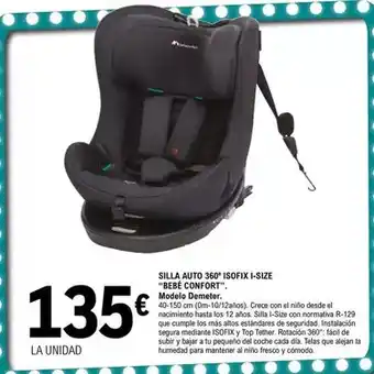 E.Leclerc Bebé confort - silla auto 360 isofix i-size oferta