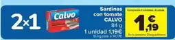 Carrefour Market Calvo - sardinas con tomate oferta