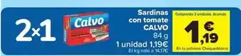 Carrefour Market Calvo - sardinas con tomate oferta