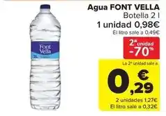 Carrefour Market Font vella - agua oferta