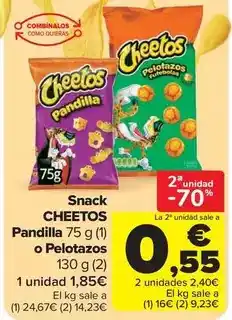 Carrefour Market Cheetos - snack pandilla o pelotazos oferta