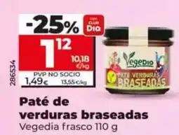 Dia Vegedia - paté de verduras braseadas oferta