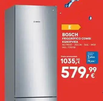 Worten Bosch - frigorífico combi kgn35vmea oferta