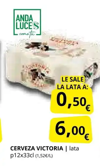 Supermercados MAS VICTORIA Cerveza oferta