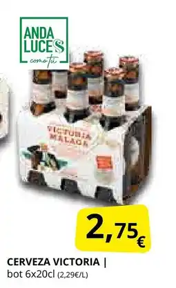 Supermercados MAS VICTORIA Cerveza oferta