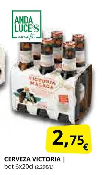 Supermercados MAS VICTORIA Cerveza oferta