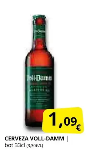 Supermercados MAS VOLL-DAMM Cerveza oferta