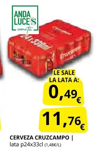 Supermercados MAS CRUZCAMPO Cerveza oferta