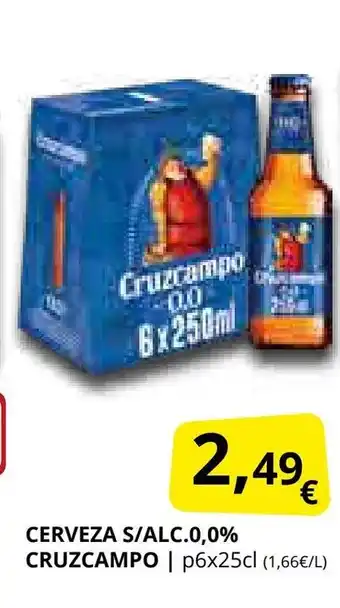 Supermercados MAS CRUZCAMPO Cerveza oferta