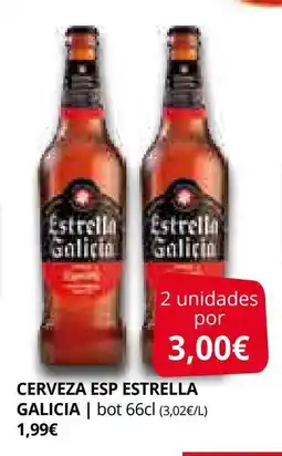 Supermercados MAS ESTRELLA GALICIA Cerveza oferta