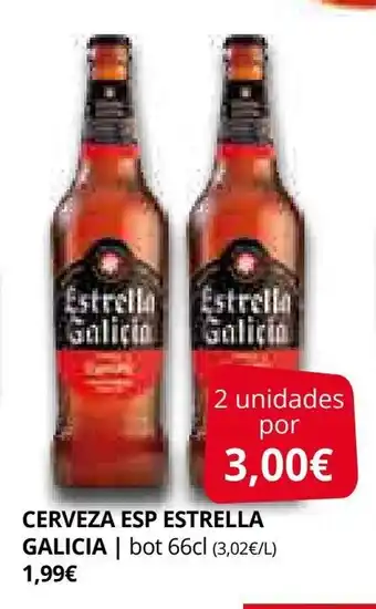 Supermercados MAS ESTRELLA GALICIA Cerveza oferta