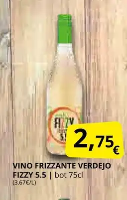 Supermercados MAS FIZZY Vino frizzante verdejo oferta
