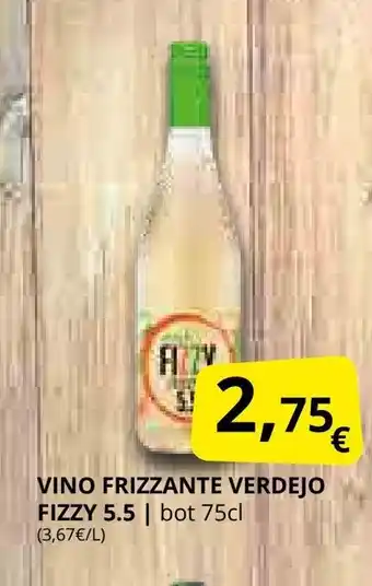 Supermercados MAS FIZZY Vino frizzante verdejo oferta