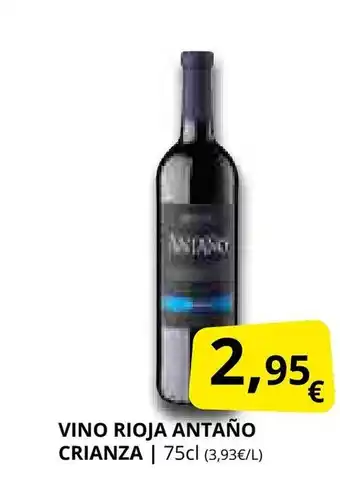 Supermercados MAS Vino rioja antaño crianza oferta