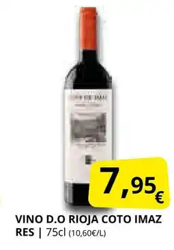 Supermercados MAS Vino d.o rioja coto imaz res oferta
