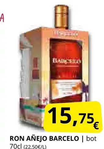 Supermercados MAS BARCELO Ron añejo oferta