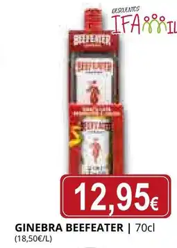 Supermercados MAS BEEFEATER Ginebra oferta