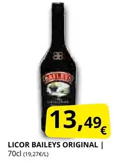 Supermercados MAS Licor baileys original oferta