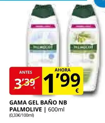 Supermercados MAS PALMOLIVE Gama gel baño nb oferta