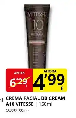 Supermercados MAS VITESSE Crema facial bb cream a10 oferta