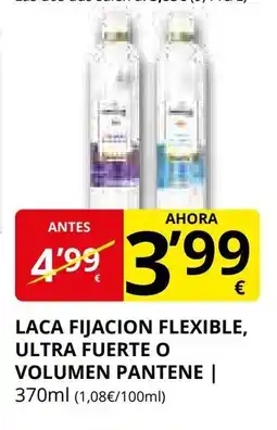 Supermercados MAS PANTENE Laca fijacion flexible, ultra fuerte o volumen oferta