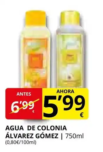 Supermercados MAS Agua de colonia álvarez gómez oferta
