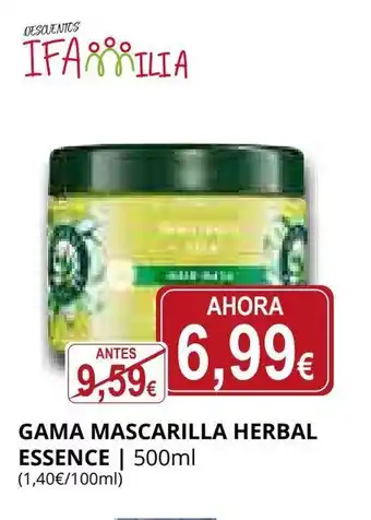 Supermercados MAS HERBAL ESSENCE Gama mascarilla oferta