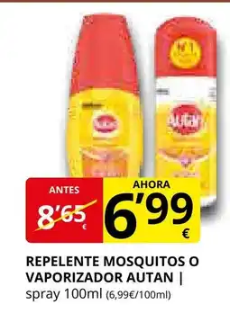Supermercados MAS AUTAN Repelente mosquitos o vaporizador oferta