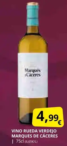 Supermercados MAS Vino rueda verdejo marques de cáceres oferta