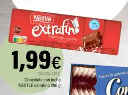 Cash Ifa NESTLÉ Chocolate con leche extrafino oferta