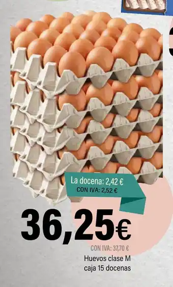Cash Ifa Huevos clase M caja 15 docenas oferta
