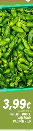 Cash Ifa Pimiento dulce variedad padrón oferta